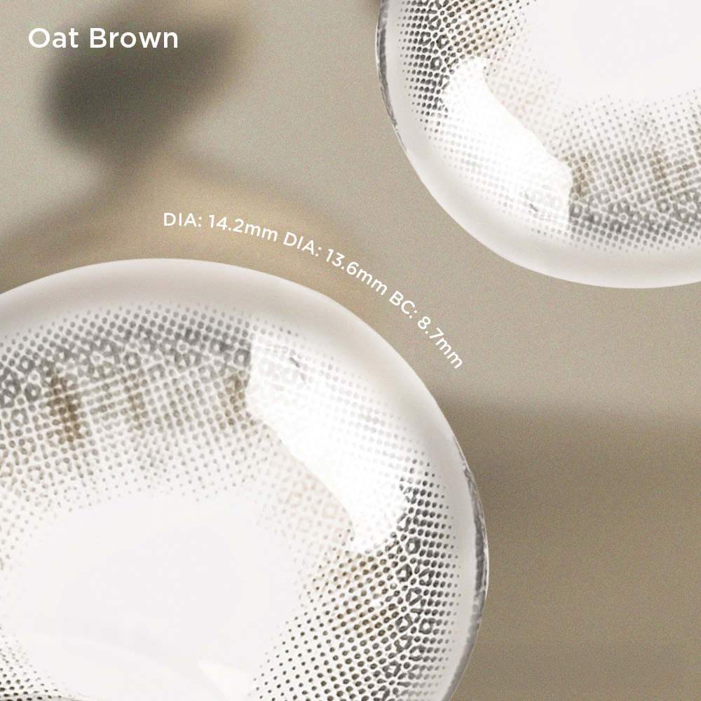 Oat Brown brown color contacts