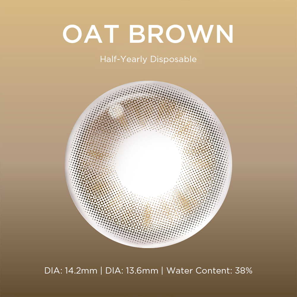 Oat Brown brown color contacts