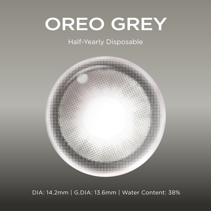 Oreo Gray grey color contacts