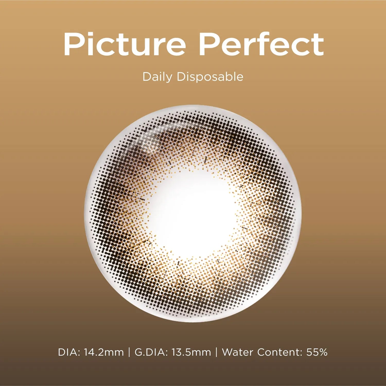 Picture Perfect brown color contacts