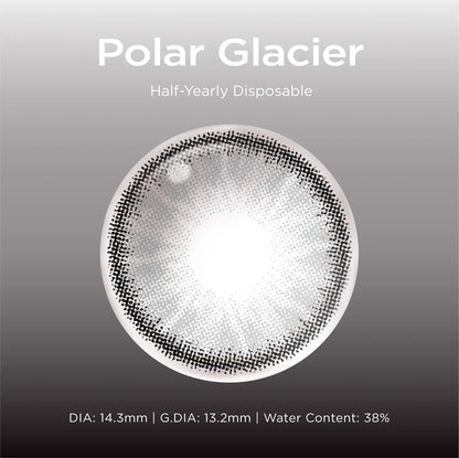 Polar Glacier grey color contacts