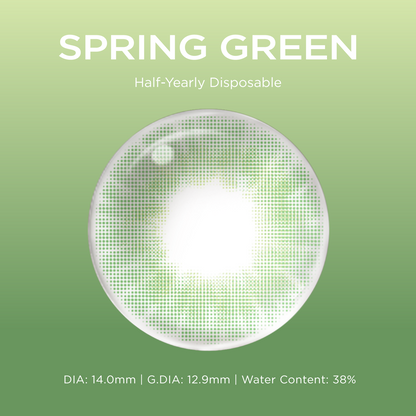 Spring Green green color contacts