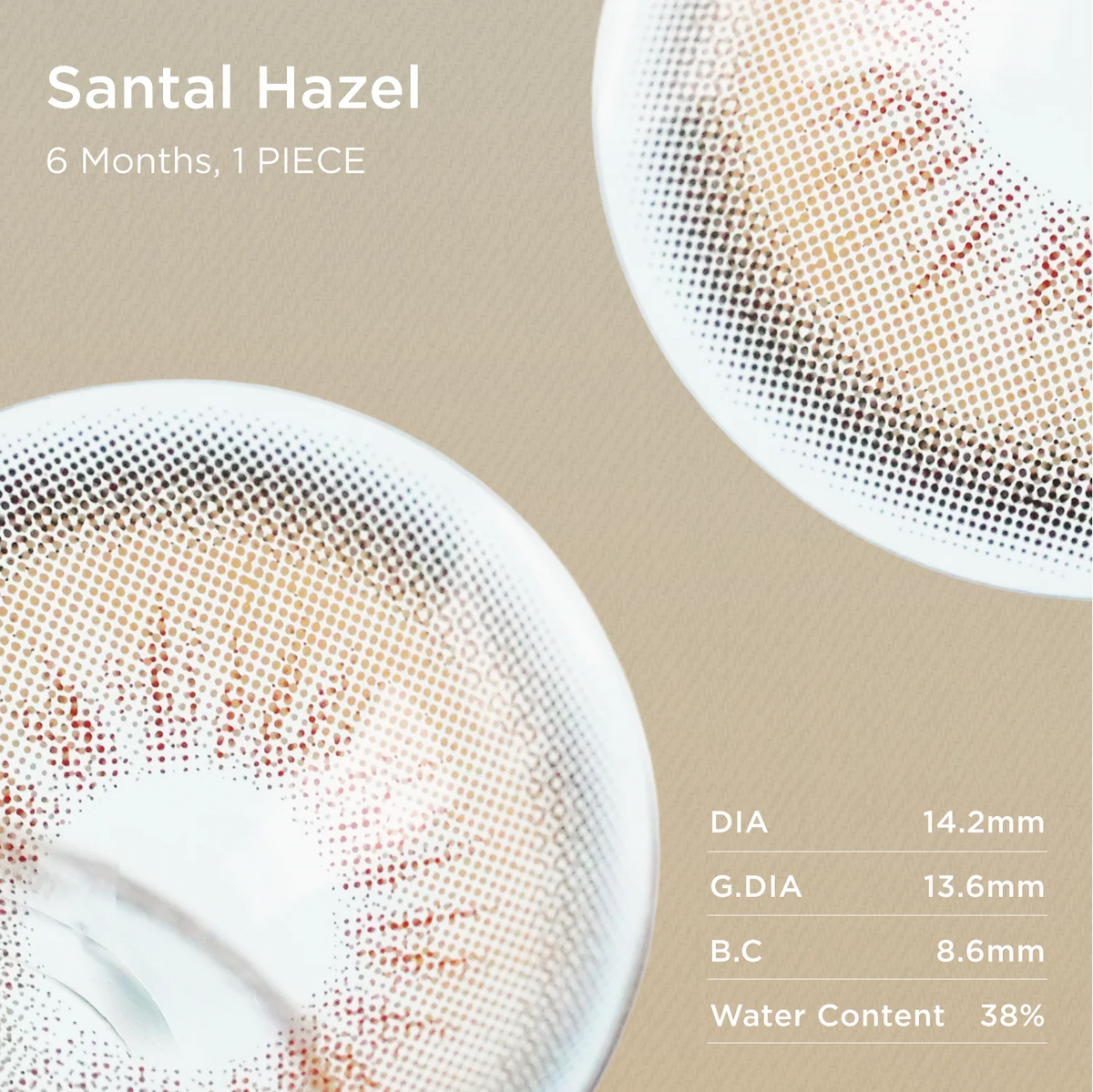 Santal Hazel | 6-Month Colored Contacts