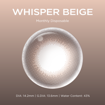 Whisper Beige brown color contacts