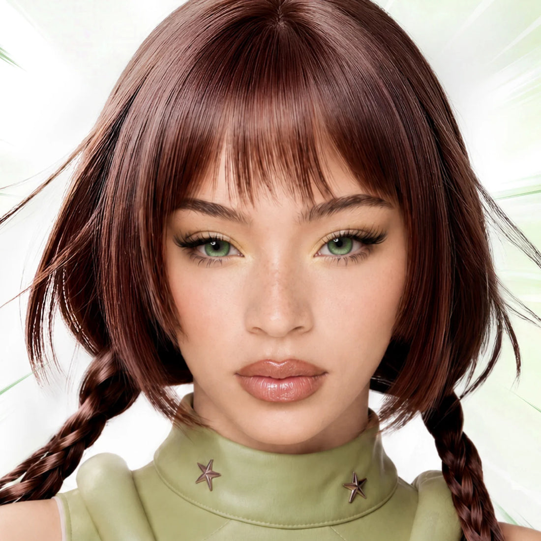 GlowyLock Luminous Green | Daily colored contacts