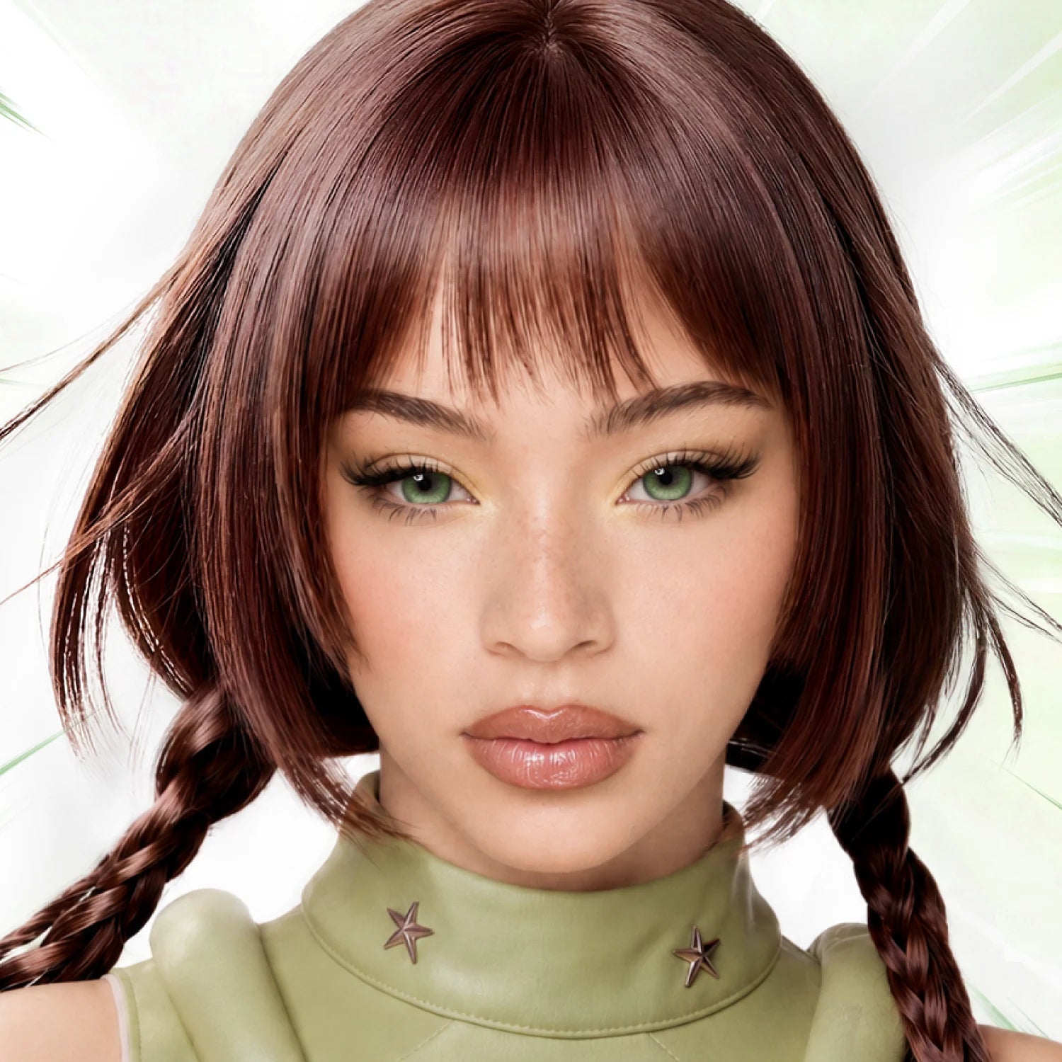 GlowyLock Luminous Green | Daily colored contacts