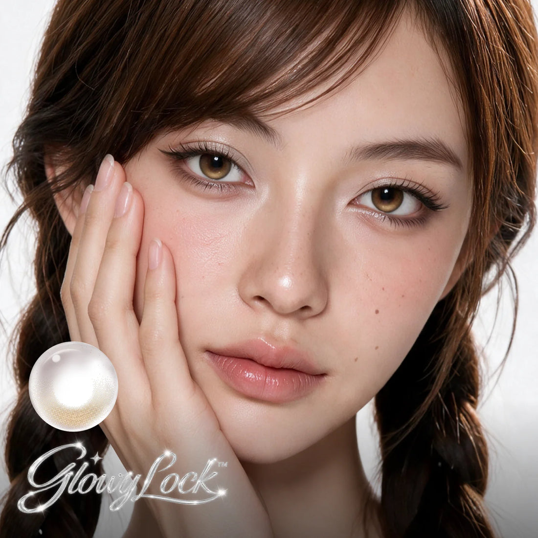 GlowyLock Amber | Daily colored contacts
