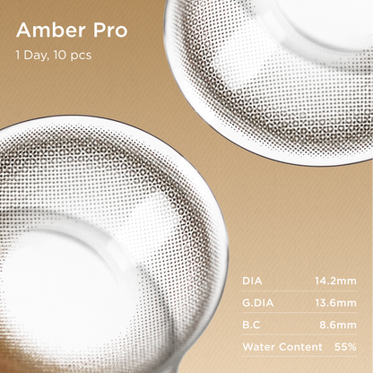 GlowyLock Amber Pro Contact coloré quotidien