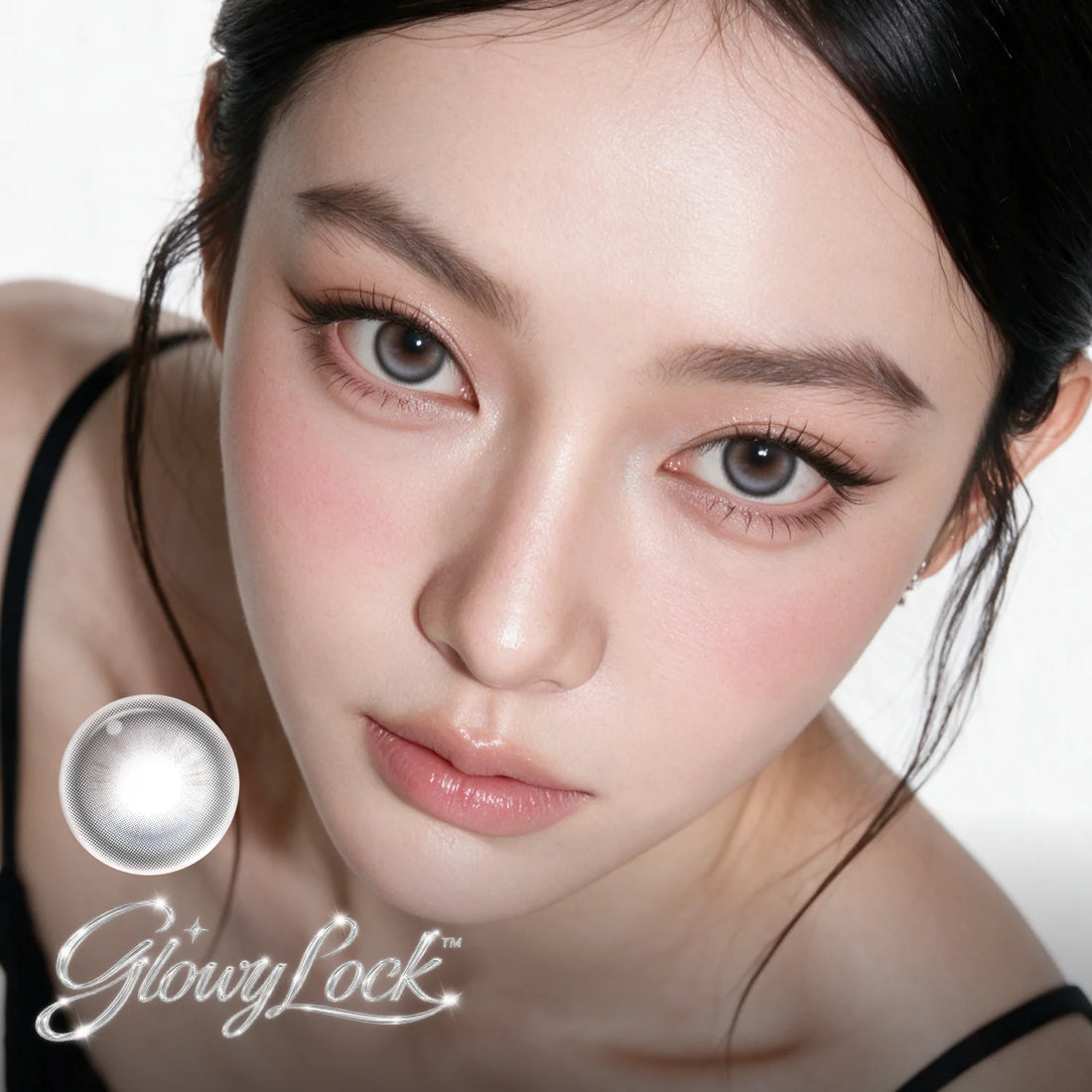 GlowyLock Blue Linen | Daily colored contacts
