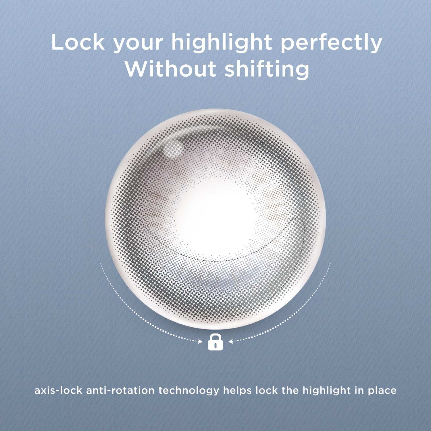GlowyLock Blue Linen Daily colored contacts