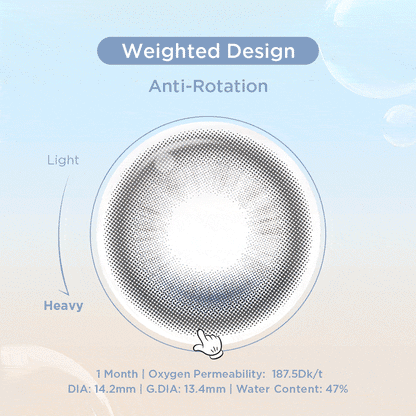 GlowyLock™ Blue Linen Axis-Lock color contacts