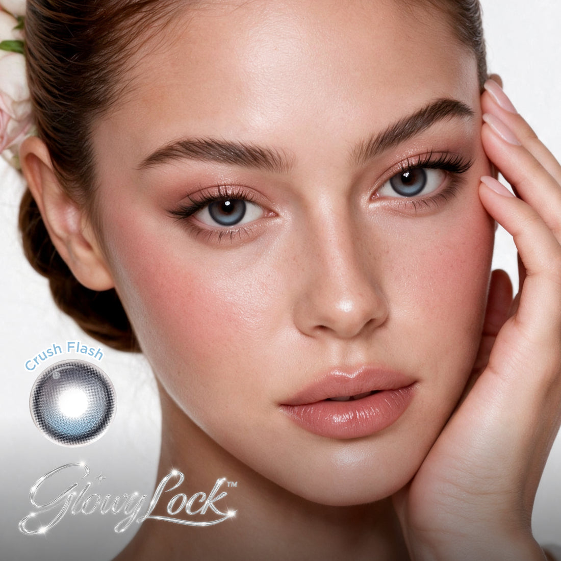 GlowyLock Crush Flash | Daily colored contacts