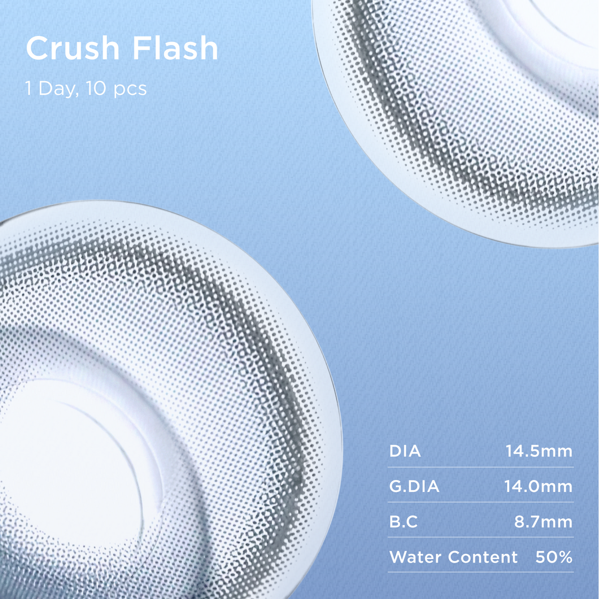 GlowyLock Crush Flash | Daily colored contacts