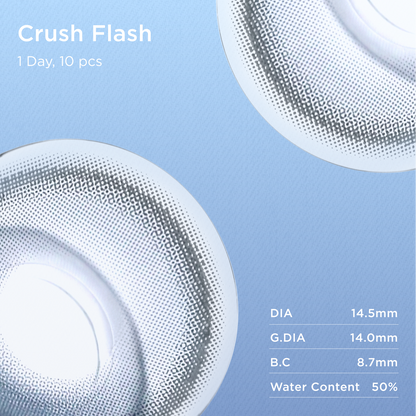 GlowyLock Crush Flash | Daily colored contacts