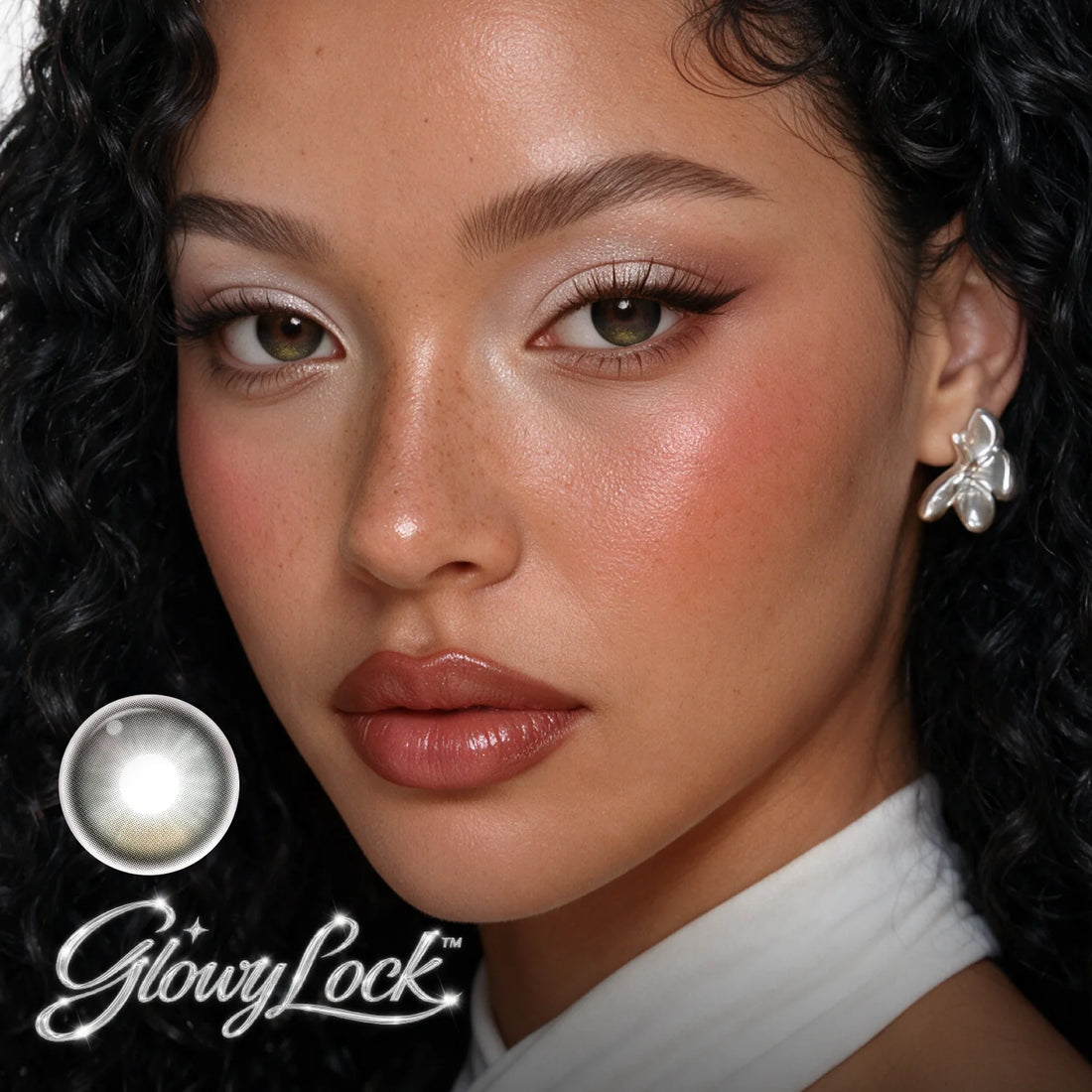 GlowyLock Dark Olive | Daily colored contacts