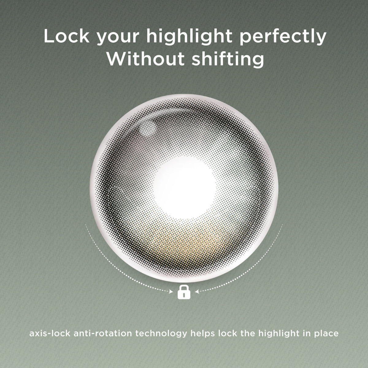 GlowyLock Dark Olive | Daily colored contacts