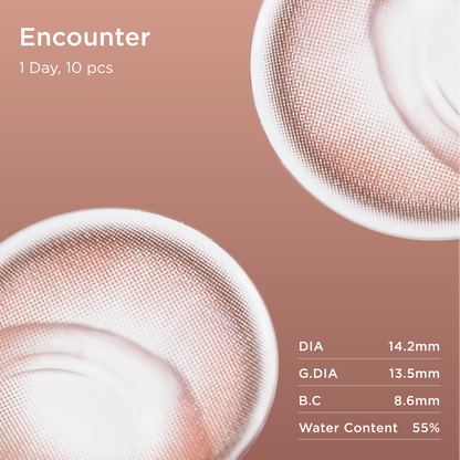 Encounter daily colored contacts lens detail