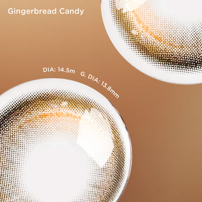 Gingerbread Candy brown color contacts