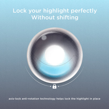 GlowyLock™ Blue Focus | Daily Colored Contacts