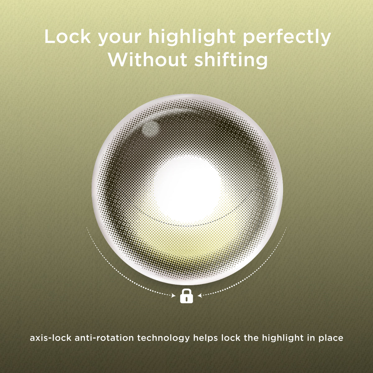 GlowyLock™ Green Focus | Daily Colored Contacts