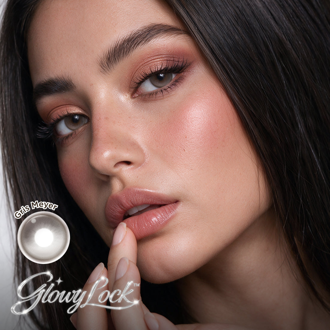 GlowyLock Gris Meyer | Daily colored contacts