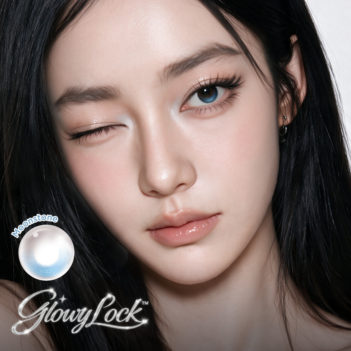 GlowyLock Moonstone | Daily colored contacts