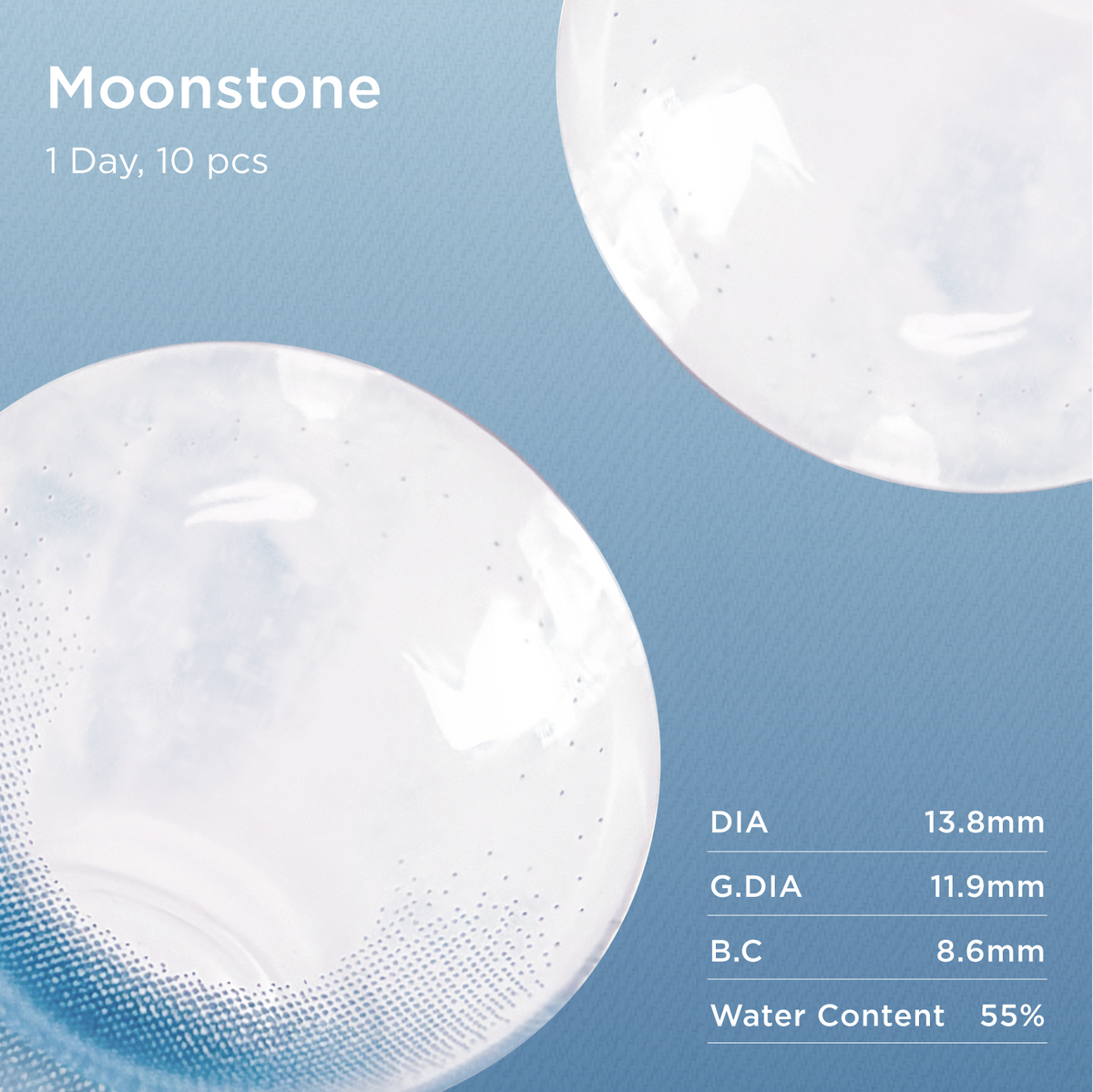 GlowyLock Moonstone | Daily colored contacts