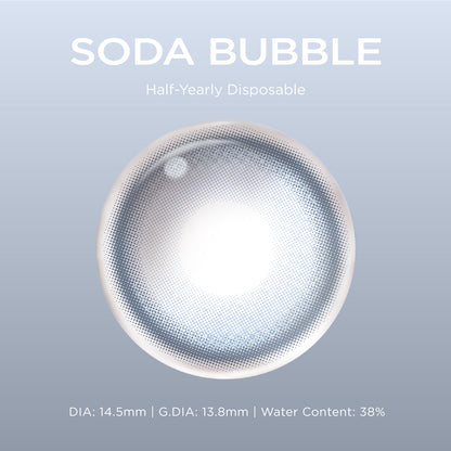 Soda Bubble blue color contacts