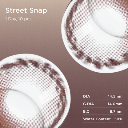 GlowyLock™ Street Snap | Daily Colored Contacts