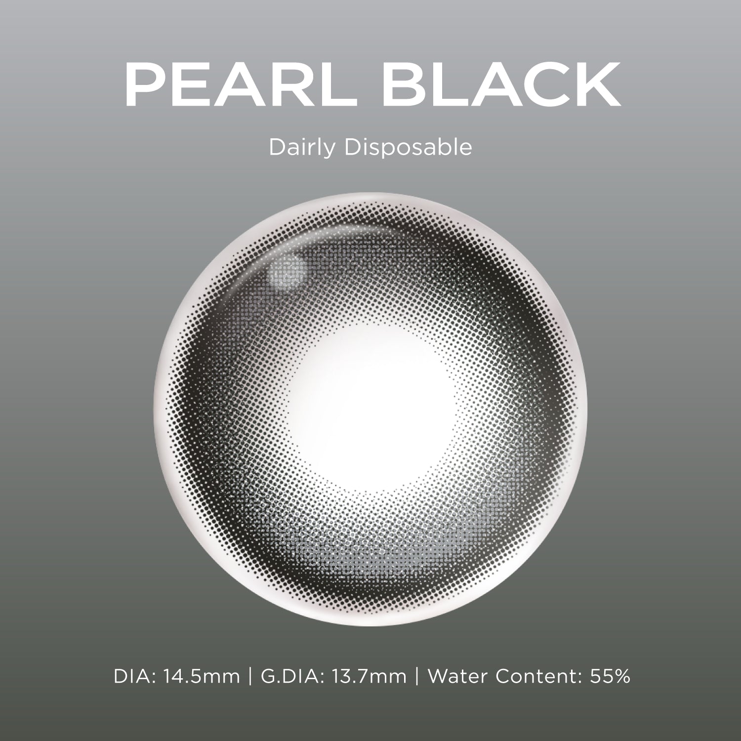 Pearl Black black color contacts